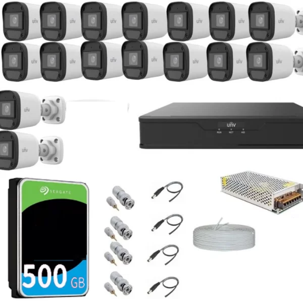 UNV 16 Kameralı Full HD Kamera Seti sesli