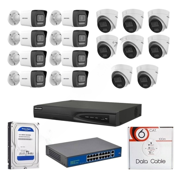 hiksivion 16 kameralı set iç dış1