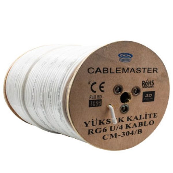 product 0001339 cablemaster cm 304b 80 tel rg6 u4 extra bakir koaksiyel kablo 300 m 415923986940688