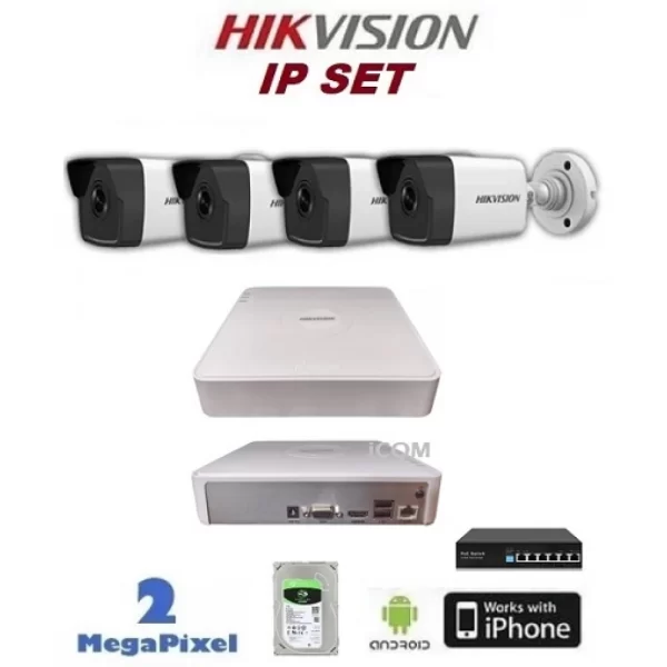 hikvision 4 kamerali ip set 2220 1000x1000