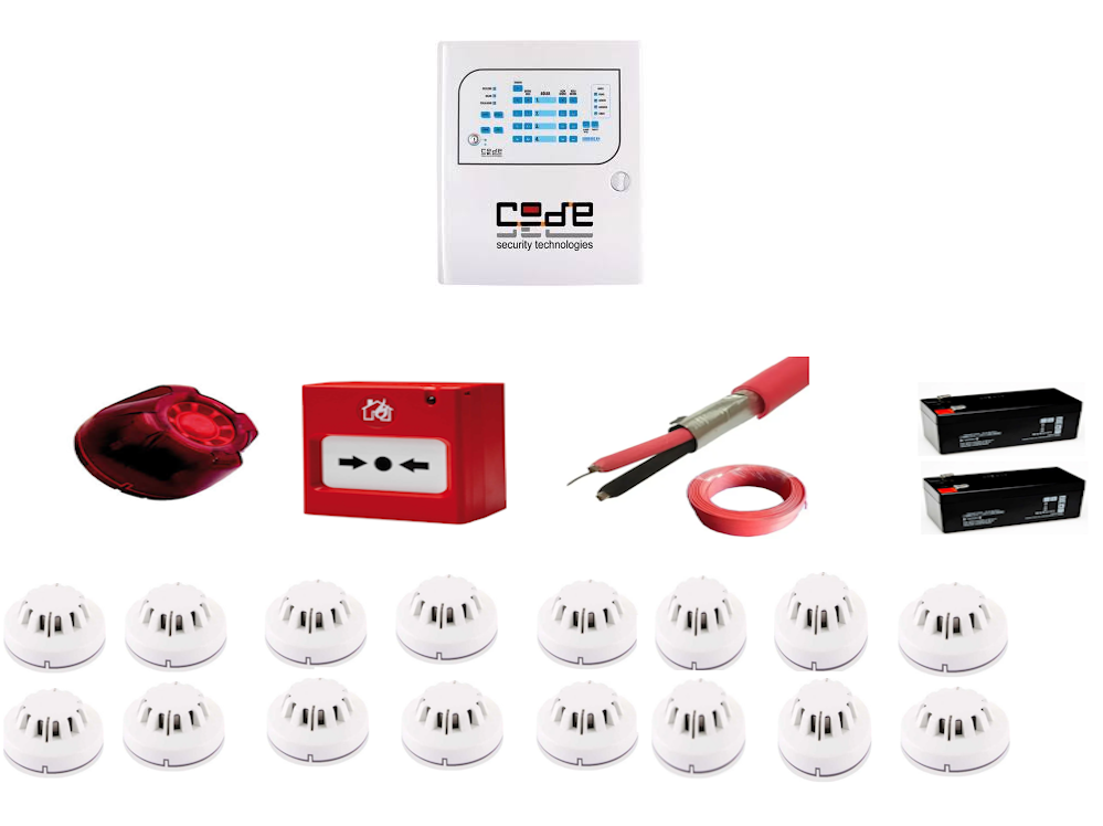 Codesec 16 Bölgeli EN54 Yangın Alarmı
