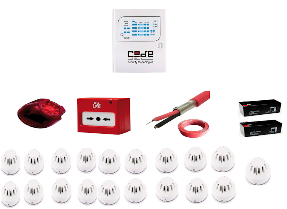 Codesec 19 Dedektörlü Yangın Alarm Sistemi