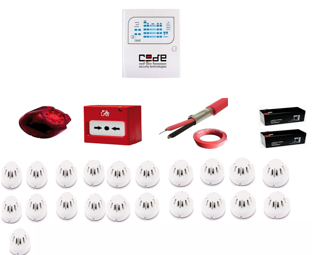 Codesec 21 Bölgeli EN54 Yangın Alarmı: Geniş Kapsamlı Koruma