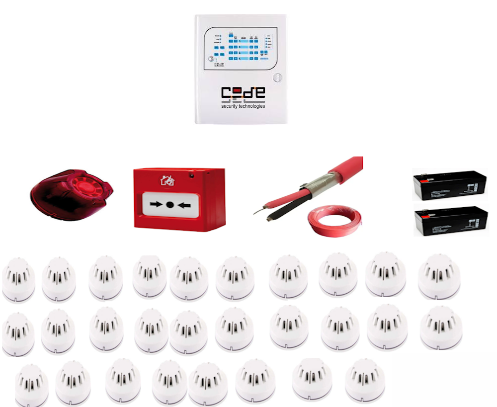 Codesec 28 Dedektörlü Profesyonel Yangın Alarm Çözümü