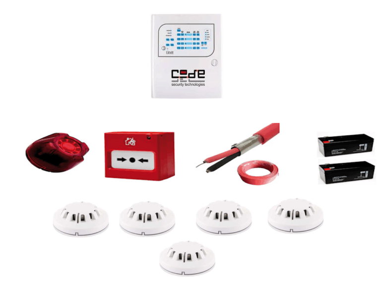 Codeces 5 Bölgeli Konvensiyonel Sertifikalı Arama Modüllü Yangın Alarm Seti