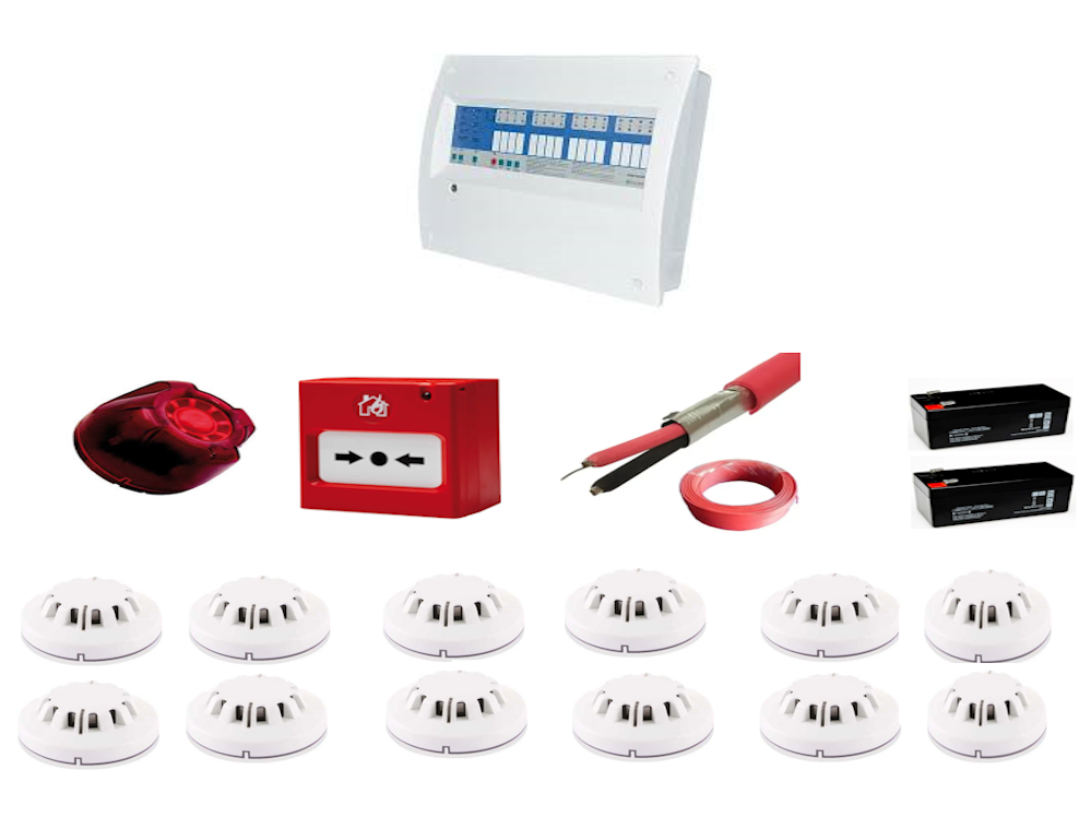 Eleks 12 Bölgeli Konvansiyonel Sertifikalı Yangın Alarm Seti