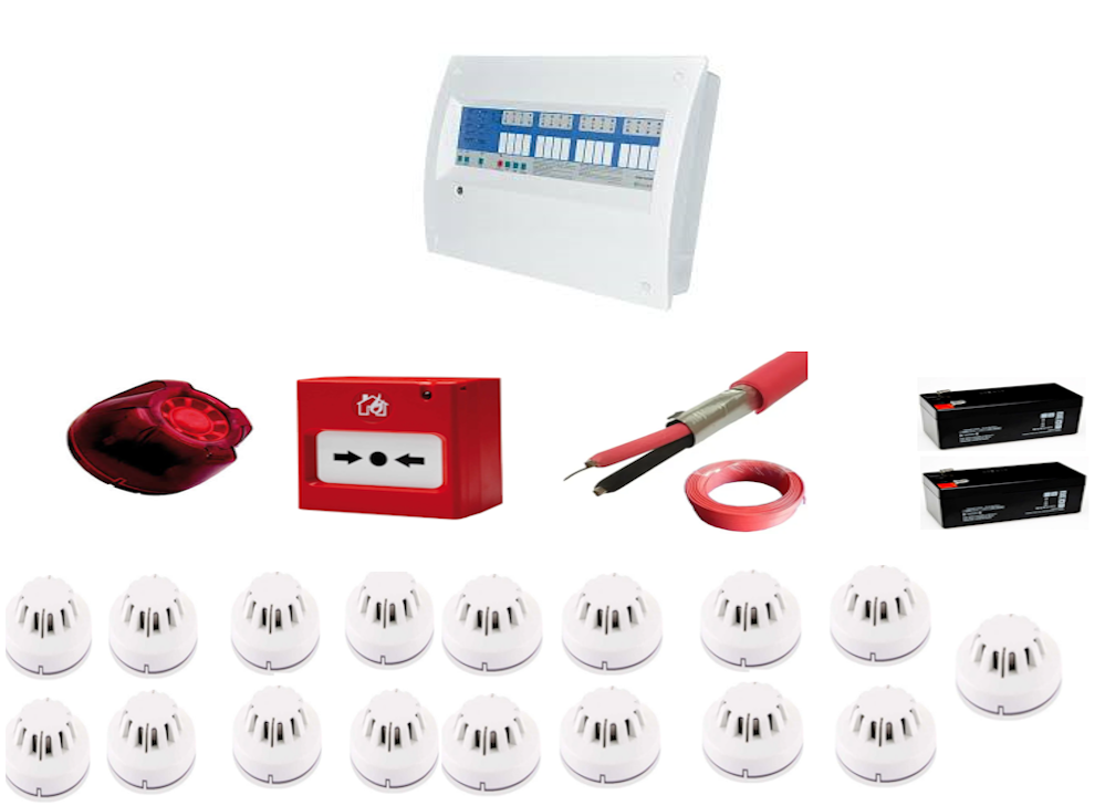 Eleks 17 Bölgeli Konvansiyonel Sertifikalı Yangın Alarm Seti