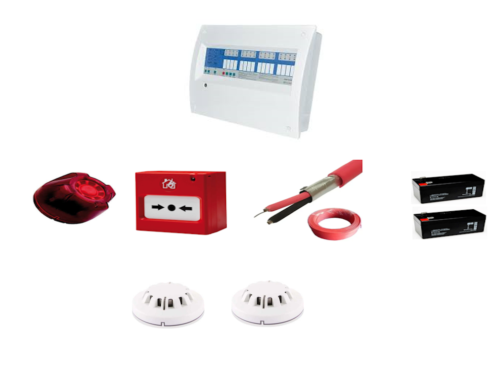 Eleks 2 Bölgeli Konvensiyonel Sertifikalı Yangın Alarm Seti