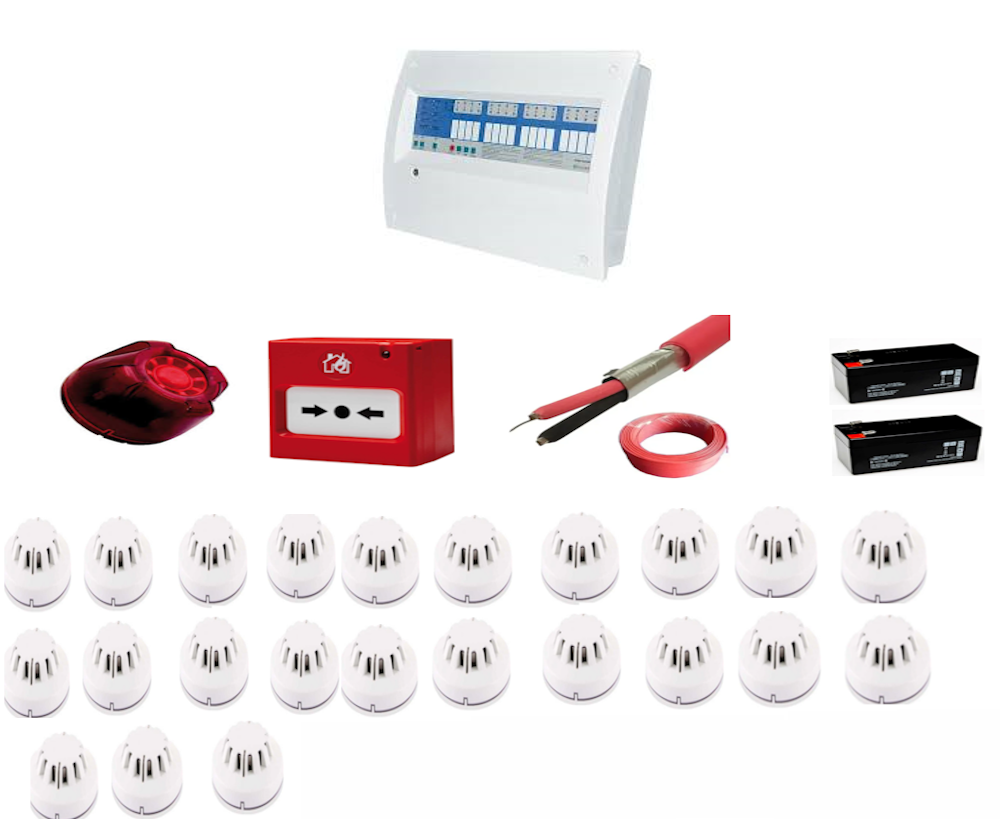 Eleks 23 Bölgeli Konvansiyonel Sertifikalı Yangın Alarm Seti