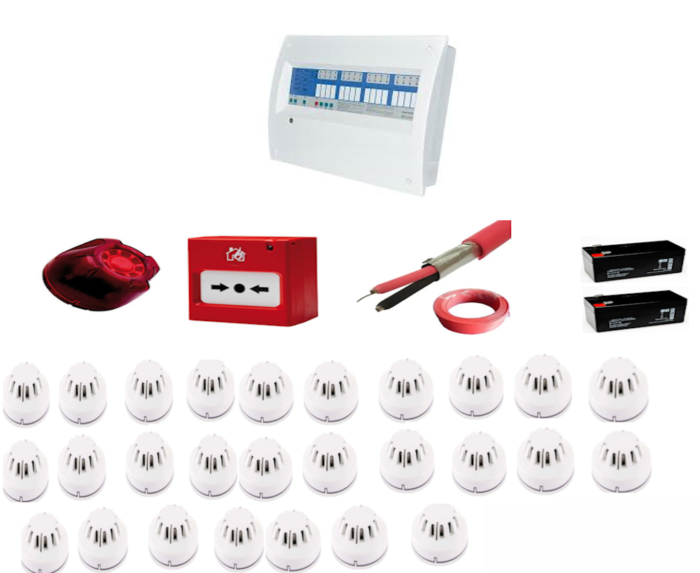 Eleks 27 Bölgeli Konvansiyonel Sertifikalı Yangın Alarm Seti