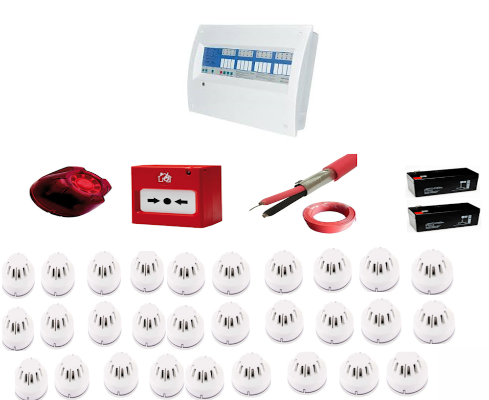 Eleks 29 Bölgeli Konvansiyonel Sertifikalı Yangın Alarm Seti