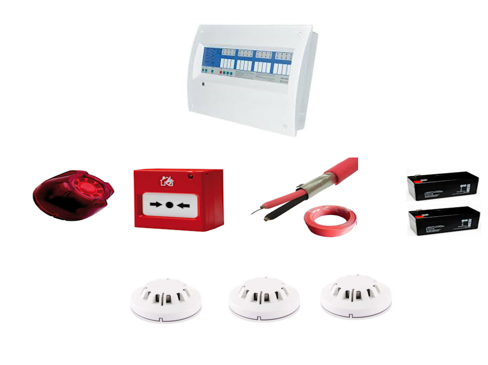 Eleks 3 Bölgeli Konvensiyonel Sertifikalı Yangın Alarm Seti