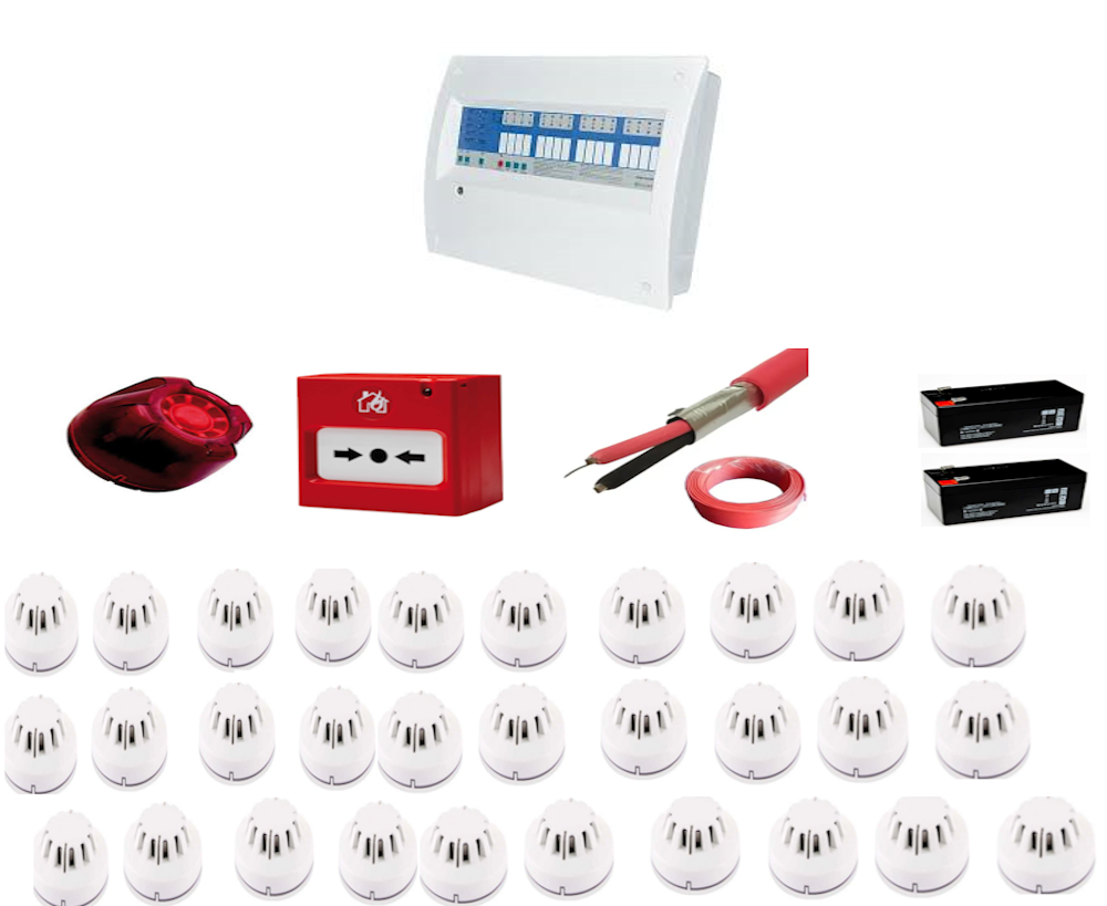 Eleks 30 Bölgeli Konvansiyonel Sertifikalı Yangın Alarm Seti