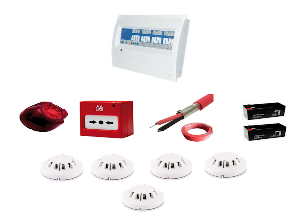 Eleks 5 Bölgeli Konvensiyonel Sertifikalı Yangın Alarm Seti