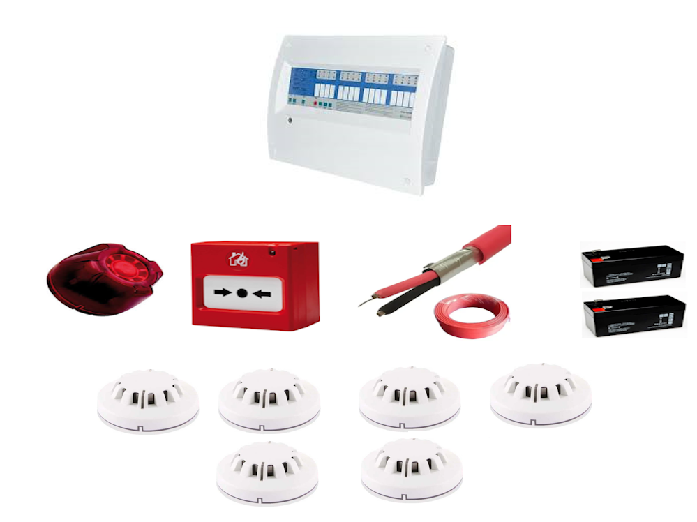 Eleks 6 Bölgeli Konvensiyonel Sertifikalı Yangın Alarm Seti