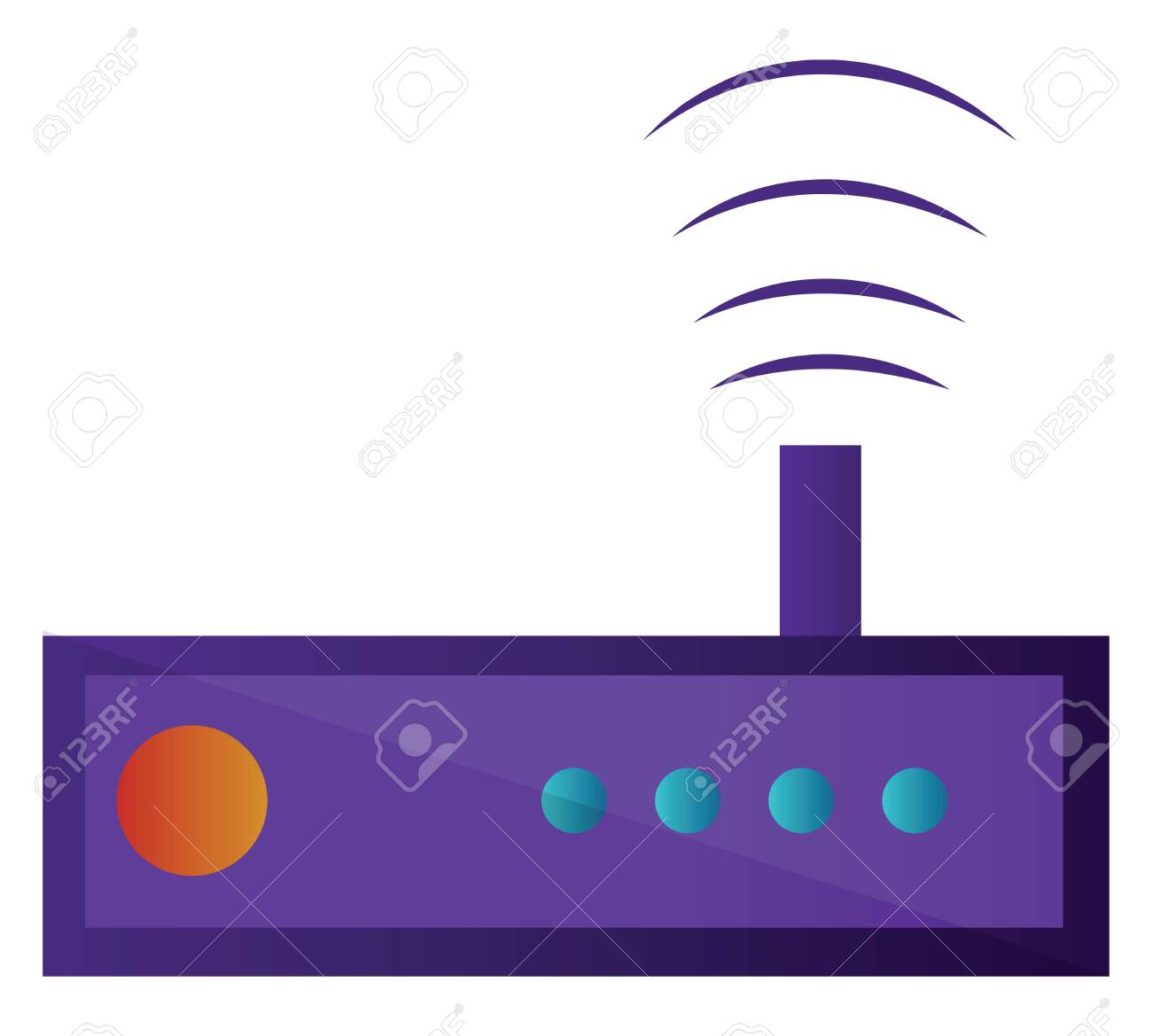 radio simple vector illustration on a white background