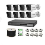 Hikvision 2mp Mikrofonlu 8 Kameralı 2TB Disk Tak Çalıştır Hazır IP Kamera Seti