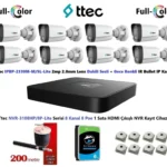 Ttec 2mp Dahili Sesli Ve Gece Renkli 8 Kameralı 6TB Disk Tak Çalıştır Hazır IP Kamera Seti